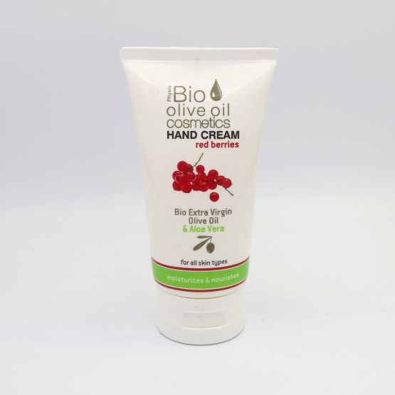 Physis bio olive oil cosmetics hand cream with Red Berries